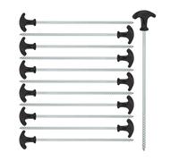 Tent pegs Ground Anchors 31 cm Galvanised Tent Stakes Heavy Duty Pegs Durable