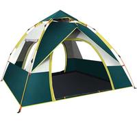 tent, Pop Up Camping Tent 3 Person Family Tent, Portable Backpacking Tent with Carry Bag, Beach for Outdoor Travel(A)