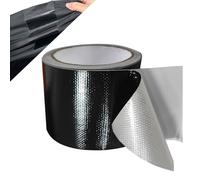 Tent Repair Kit Black - Adhesive for Truck Tarpaulin Protection Patches for Tarpaulin & Parasol, Boat Tarpaulin, Tent Underlay Tarpaulin, Repair Tape, Awning Repair Tape (Black, 8 cm x 10 m)