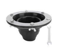 Tent Roof Stove Jack Kit, Silicone Pipe Boot Flashing Roof Flue Kit Compatible with Triple Wall Pipe, Fits Pipes 1.8-3.9in, 280°C Heat Resistants, for Bell Tents, Yurts, Cabins, (Black)