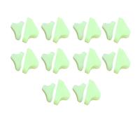 Tent Rope Buckle 40 Pcs Plastic Fluorescent Triangle Safety Reminder | Light Green for Camping and Climbing, Shine at Night, Help Avoid Tripping Outdoors