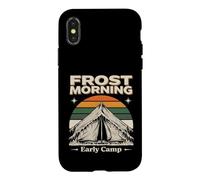 Tent Scene Frost Morning Early Camp Case for iPhone X/XS