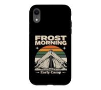Tent Scene Frost Morning Early Camp Case for iPhone XR