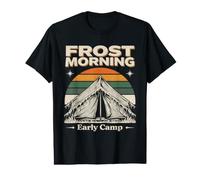 Tent Scene Frost Morning Early Camp Value Graphic T-Shirt