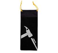 Tent Stake Storage Bag 600D Oxford Zippered Water-Resistant Organizer Pouch | Ground Spike Storage Bag Camping Hiking Backpacking Outdoor Adventure Travel Trekking Picnic Beach Accessories Kit Black