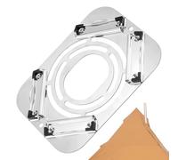 Tent Stove Pipe Protector - 12cm Insulated Chimney Hole Boot, Heat Resistant Tent Vent Guard | Camping Wood Stove Pipe Protector for Tarp Vent Fireplace Hammock Roofing Backpacking Fishing