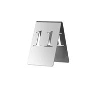 Tent Style Table Numbers Stainless Steel, Table Number Stand Tents Banquet Table Number Signs, Wedding Birthday Marriage Party Supplies(Size:1-10,Color:V-shaped)