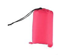 Tent Tarp Rain Fly Sun Shade Shelter for Camping Hiking 210T Waterproof Polyester 200x140 cm Portable Ground Sheet 6 Tie Points Quick-Dry Awning (Rose Red 140x200CM)