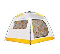 tent, Tent automatic instant pop-up camping tent beach tent large 3-4 person protection family tent outdoor camping hiking family beach-blue(Yellow)