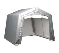 Storage Tent Grey 300x300cm PE Cover Galvanised Steel Frame UV Resistant Durable