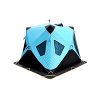 tent, Thicken 4 Layer Ice Fishing Tent Winter Fishing Shelter Cold Weather Camping Tent for 3-4 People(Blue,S)