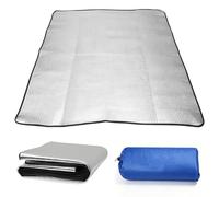 Tent Underlay Insulation Mat Floor Cold Thermal Mat Motorhome 200 x 200 cm - Floor Mat Sleeping Mat Foldable Aluminium Insulation Mat with EPE and Aluminium Foil Waterproof Insulation Blanket for
