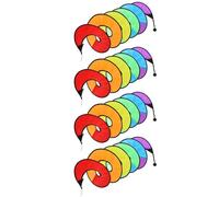 Tent Wind Spinner - 59 Inch Rainbow Wind Spinner | Fabric Abs Outdoor Decor - Colorful Waterproof Windsock With Flowing Streamers For Garden Patio Balcony Camping Weddings Parties And Festive Outdoor