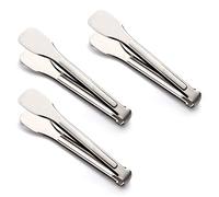 Tenta KitcheKitchen Tongs Stainless Steel Buffet Serving Utensils Salad BBQ Tongs Heavy Duty Serving Food Tongs for Frying,Cooking,Clipping Toast Bread,Grilling,Pastry, Sandwich,12 Inch (3 Pack)