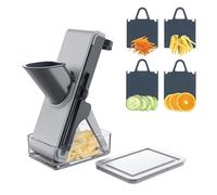 Tenta Kitchen Mandoline Vegetable Slicer, with 4 Cutting Modes to Slice, Dice, Chop, Julienne, Multifunctional Kitchen Gadgets Vegetable Cutter Food Slicer Veg Chopper Potato Chipper with Container