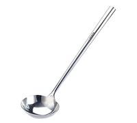 TENTA KITCHEN Professional Large Stainless Steel Serving Ladle Spoon - Gravy Ladle Soup Spoon For School Canteen,Hotel Kitchen,Restaurant (3.86"x17")