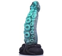 Tentacle Dildo with Suction Cup for G-Spot and Anal Stimulation, Alien Creature Fantasy Silicone Toy for Women, Ideal for Beginners and Couples (Blue)
