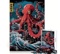 Tentacled Metropolis 1000 Piece Jigsaws for Teenagers Puzzle Wise Think Toy Simple Fun Tight Cut Santa Wish Pick (38x52cm)