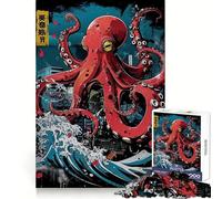 Tentacled Metropolis Jigsaw Puzzles 1000 Piece for Adults Mental Logic Toy Peaceful Fun Firm Cut Cherished Gift (50x75cm)