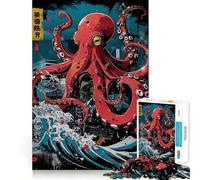 Tentacled Metropolis Jigsaw Puzzles for Teenagers 1000 Pieces Logic Sense Toy Calm Fun Smooth Edge Birthday Gift (38x26cm)