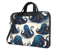 Tentacles octopus Laptop Tote Bag for Men Women Laptop Sleeve Shoulder Briefcase Messenger Computer Bag, Black, 14 inch