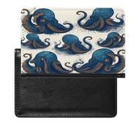 Tentacles Octopus Passport Holder Cover Passport Cover Protector Essentials with Credit Card Slots Slim Travel Wallet Covers Documents Organizer Protector for Man&Women
