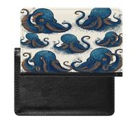 Tentacles Octopus Passport Holder Vaccine Card Holder Travel Document Organizer Credit Card Organizer for Women/Men