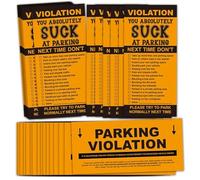 TENTADO Fake Parking Ticket Prank Notes, Realistic Design, 8.5x4 Inch, 50 Pack, Gag Gifts and Stocking Stuffers
