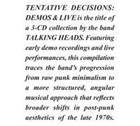 Tentative Decisions: Demos & Live