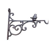 TentHome Cast Iron Hanging Basket Bracket Home Garden Ornament Wall Bracket (Brid-1)