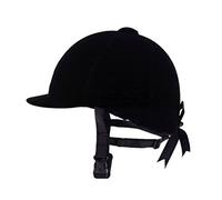 TentHome Comfortable Equestrian Hat Velvet Horse Riding Hats Breathable Riding Helmets Black (58cm)