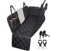 TentHome Dog Seat Cover Car Seat Cover Waterproof Pet Seat Cover Hammock 600D Heavy Duty Scratch Proof Non Slip Durable Soft Pet Back Seat Covers for Cars Trucks and SUVs (Orange Edge Part)