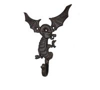 TentHome Dragon Vintage Cast Iron Hooks Hangers for Wall Hanging Key Coats Towel StorageHook (Rusty)