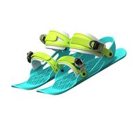TentHome Mini Ski Skates Portable Short Ice Skates for Snow, Short Mini Skating Ski Shoes Free Size Short Snowskates Snowblades Skiboards (Blue (EU32-38))