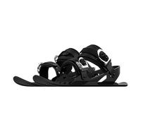TentHome Mini Ski Skates Portable Short Ice Skates for Snow, Short Mini Skating Ski Shoes Free Size Short Snowskates Snowblades Skiboards (Black (EU44-48))