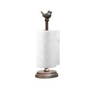 TentHome Retro Cast Iron Bird Paper Towel Holder,Decorative Standing Toilet Paper Holder,Antique Brown (Antique Brown)