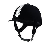 TentHome Riding Hat Velvet Equestrian Horse Riding Helmet Lightweight Black Kids Adults (58cm)