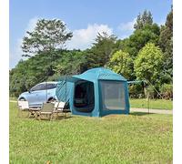 TentHome Universal SUV Tailgate Tent Truck Hatchback Tailgate Awning - Waterproof Rainfly Canopy Sun Shelter for Car Camping (Green)
