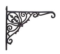 TentHome Vintage Garden Bracket Garden Hook for Hanging Basket Hook Flower Basket Bracket Wall Hanging Basket Holder (30x26x3.5cm)