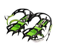 Tentock Crampons 24mm Short Teeth for Hard Ice & Ice Surfaces Manganese Steel with Rust Treatment TPU Binding System Adjustable Fits UK 3.5 - 10.5 Hiking Mountaineering Boots