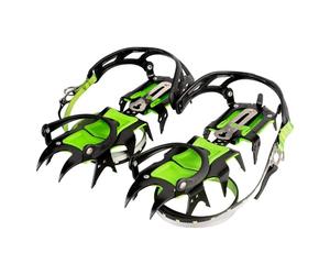 Tentock Crampons 40mm for Deep Snow & Mixed Terrain Manganese Steel with Rust Treatment TPU Binding System Adjustable Fits UK 3.5 - 10.5 Hiking Mountaineering Boots