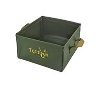 Tentock Foldable Water Bucket 13L/20L, Outdoor Folding Bowl, Robust Water Container for Fishing Camping, Portable Water Storage Canister for Dishwashing (Green 13L)