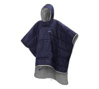 Tentock Winter Poncho with Windproof Cape Wearable Oversized Cotton Hooded Blanket Hoodie Waterproof Ultralight Sleeping Bag for Camping Trekking Travel Home Office(grey)
