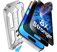 Tentoki 2 Pack for iPhone 15/16 Screen Protector Privacy 6.1-inch,Compatible With Face ID, 25°Anti Spy,9H+ Military-Grade Protection Tempered Glass Film,[Auto Dust Elimination] [No Bubbles]
