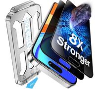 Tentoki 2 Pack for iPhone 15 Pro Screen Protector Privacy 6.1-inch,Compatible With Face ID, 25°Anti Spy,9H+ Military-Grade Protection Tempered Glass Film,[Auto Dust Elimination] [No Bubbles]