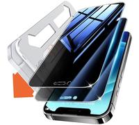 Tentoki for iPhone 12/12 Pro Screen Protector Privacy, 25°Anti Spy | 2 Pack for Tempered Glass, Compatible With Face ID, 9H Hardness Military-Grade Protection, No Bubbles, Dust-Free, 6.1-Inch