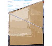 Tentproinc, Side Sun Shade for RV Awning 2.74m × 2.13m - Beige Mesh for Sun Shade + Complete Mounting Kit for Camping Trailer - UV Protection
