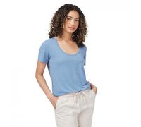 Tentree Womens Hemp Scoop Neck T-Shirt (Riverside) Blue