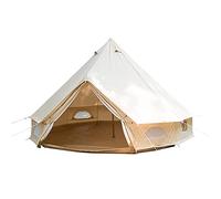 Tents Canvas Bell Tent - Camping Teepee Tents 4-6 Person - Family Outdoor 3 Season with Stove Hole Yurt Tent(Oxford Cloth,300X300X200CM)