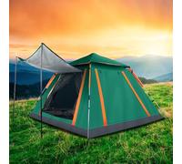 Tents for Camping 4-5 Person with Rainfly, Family Camping Tents Waterproof Windproof with 2 Large Mesh Windows Easy Setup, Outdoor Backpacking Tent for Hiking Climbing Adventure Backyard(Green)
